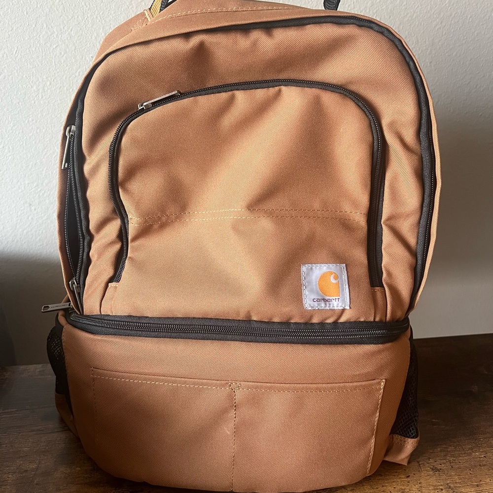 Carhartt Tan Cooler Backpack with Black Accents